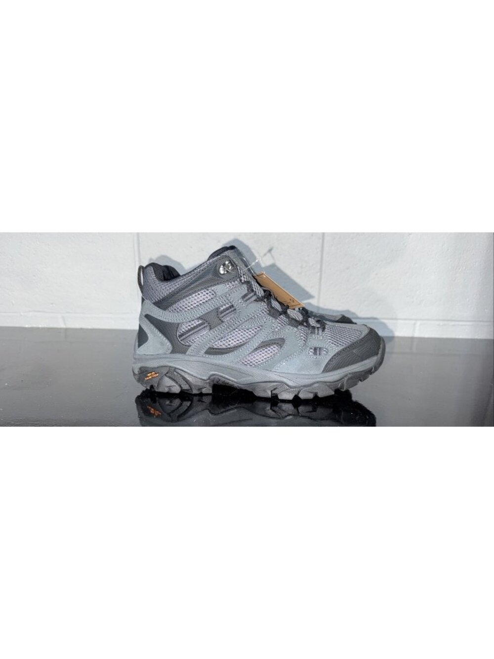 Hi-Tec Ravus Mens Athletic Hiking Trail Boots Size 9 Gray Black
